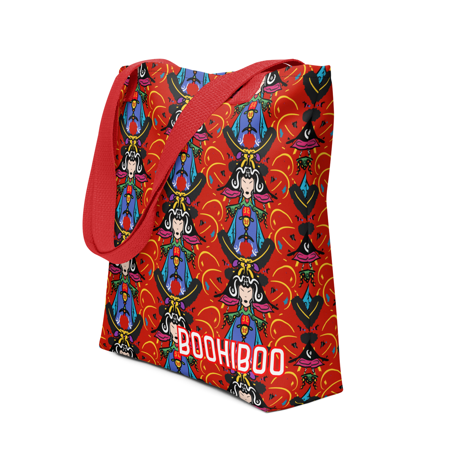 Echoes of Dynasties |Yin-Warrior of the Twin Flames Tote Bag | All-Over Print | Unisex