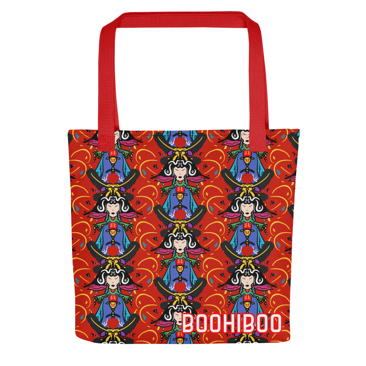 Echoes of Dynasties |Yin-Warrior of the Twin Flames Tote Bag | All-Over Print | Unisex