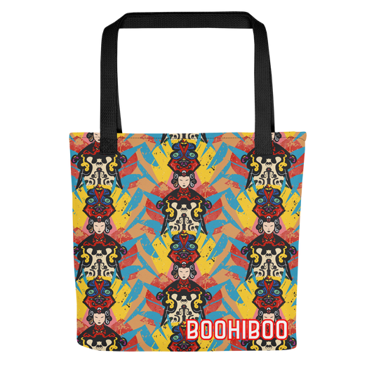 Echoes of Dynasties |Oracle of the Twin Faces Tote Bag | All-Over Print | Unisex