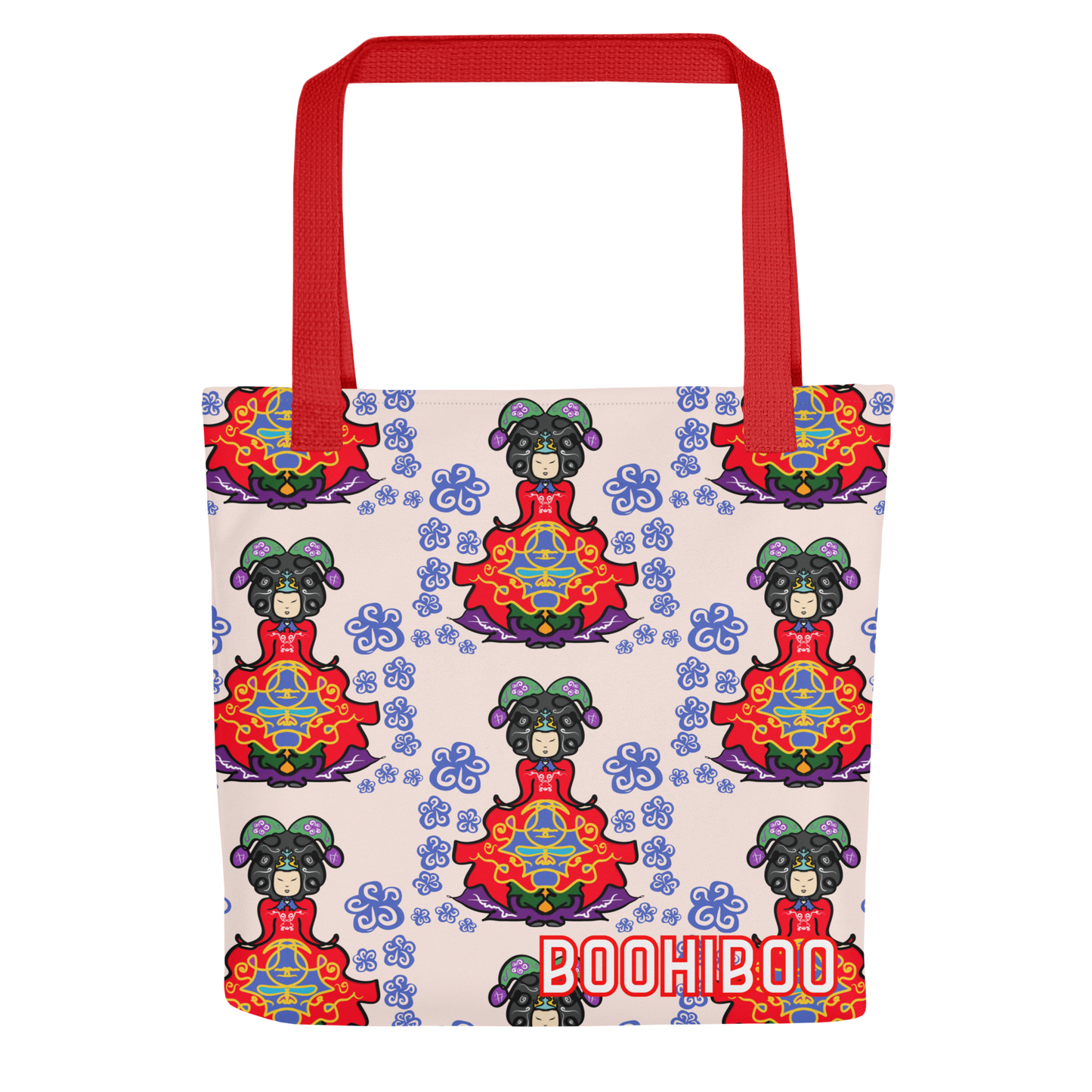 Echoes of Dynasties |Goddess of the Blooming Veil Tote Bag | All-Over Print | Unisex